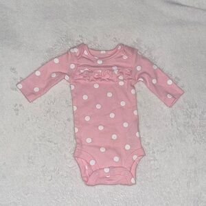 NWOT Child of Mine size preemie pink cotton long sleeve onesie